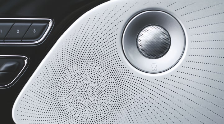 A stylish speaker cover of a 2024 Lincoln Aviator® SUV is shown | Gray-Daniels Lincoln in Brandon MS