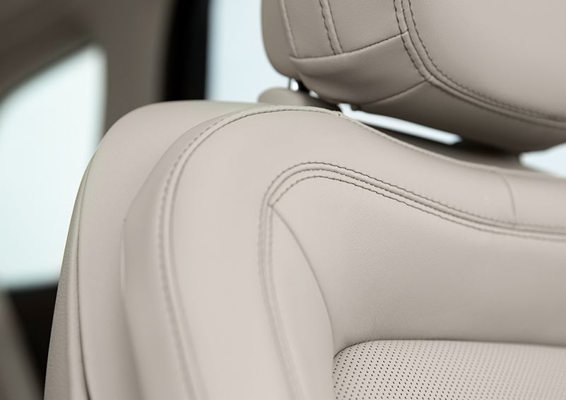 Fine craftsmanship is shown through a detailed image of front-seat stitching. | Gray-Daniels Lincoln in Brandon MS