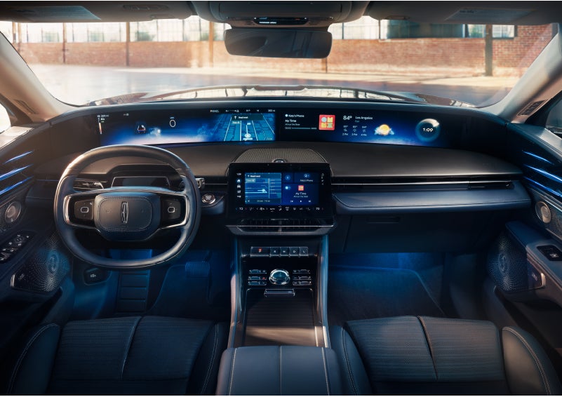 The panoramic display is shown in a 2024 Lincoln Nautilus® SUV. | Gray-Daniels Lincoln in Brandon MS