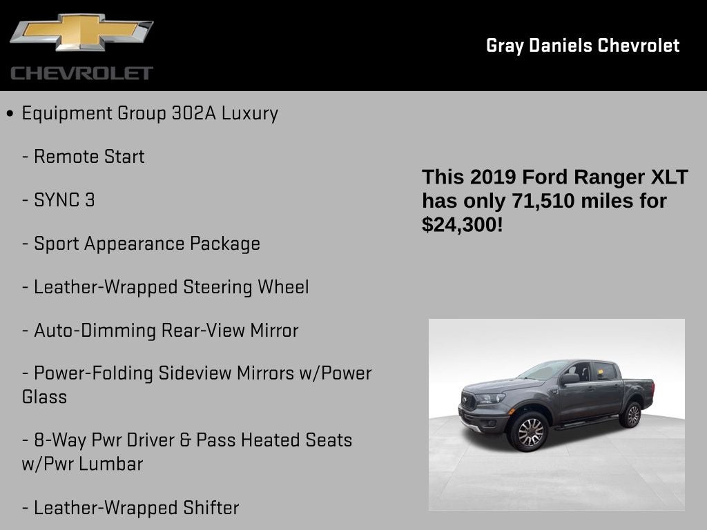 2019 Ford Ranger XLT