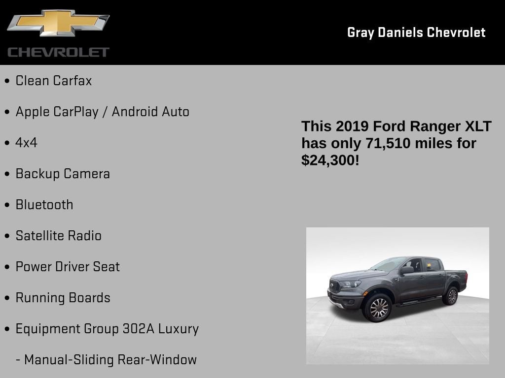 2019 Ford Ranger XLT