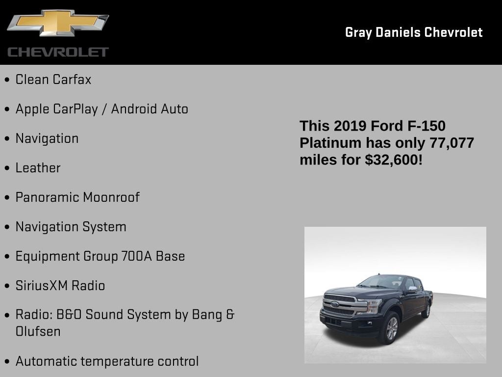 2019 Ford F-150 Platinum