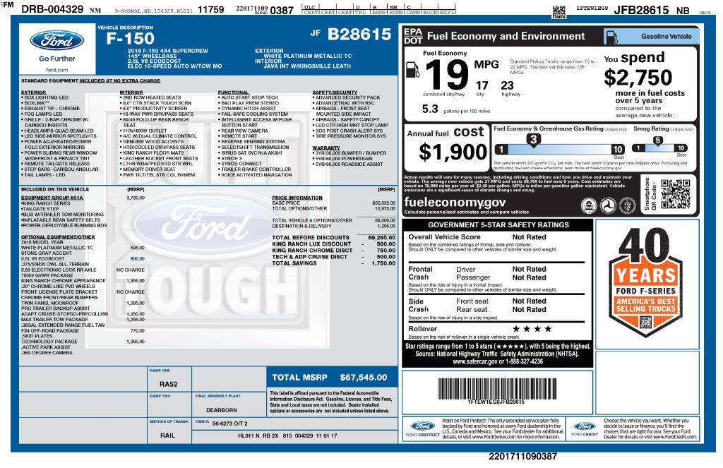 2018 Ford F-150 King Ranch