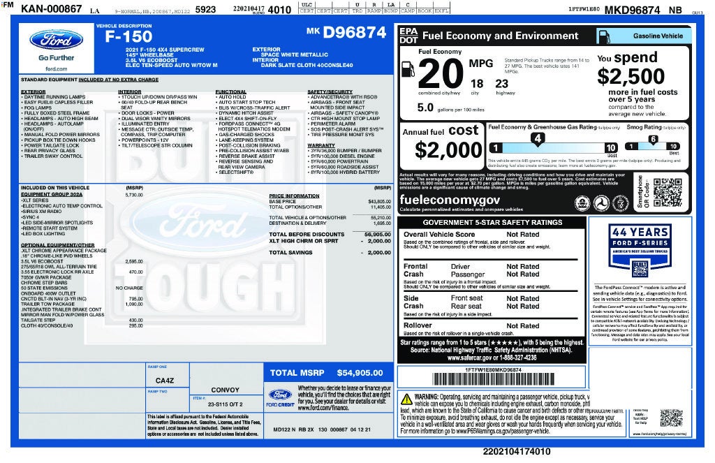 2021 Ford F-150 XLT