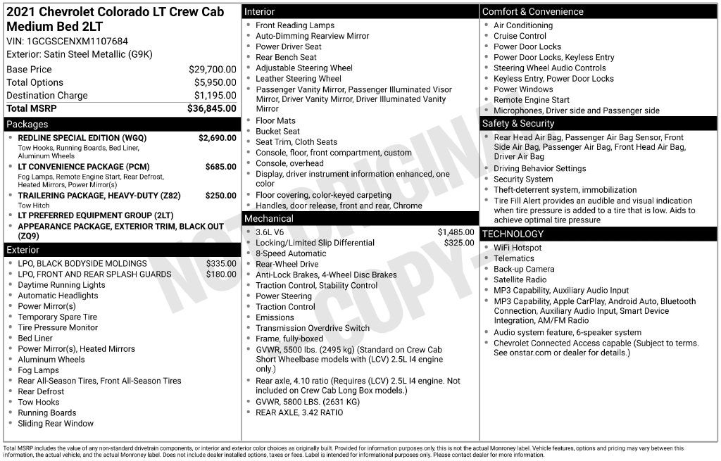2021 Chevrolet Colorado LT