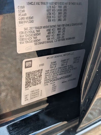 2023 Chevrolet Silverado 1500 LT