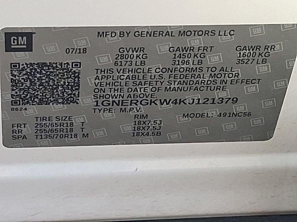 2019 Chevrolet Traverse LT Cloth w/1LT