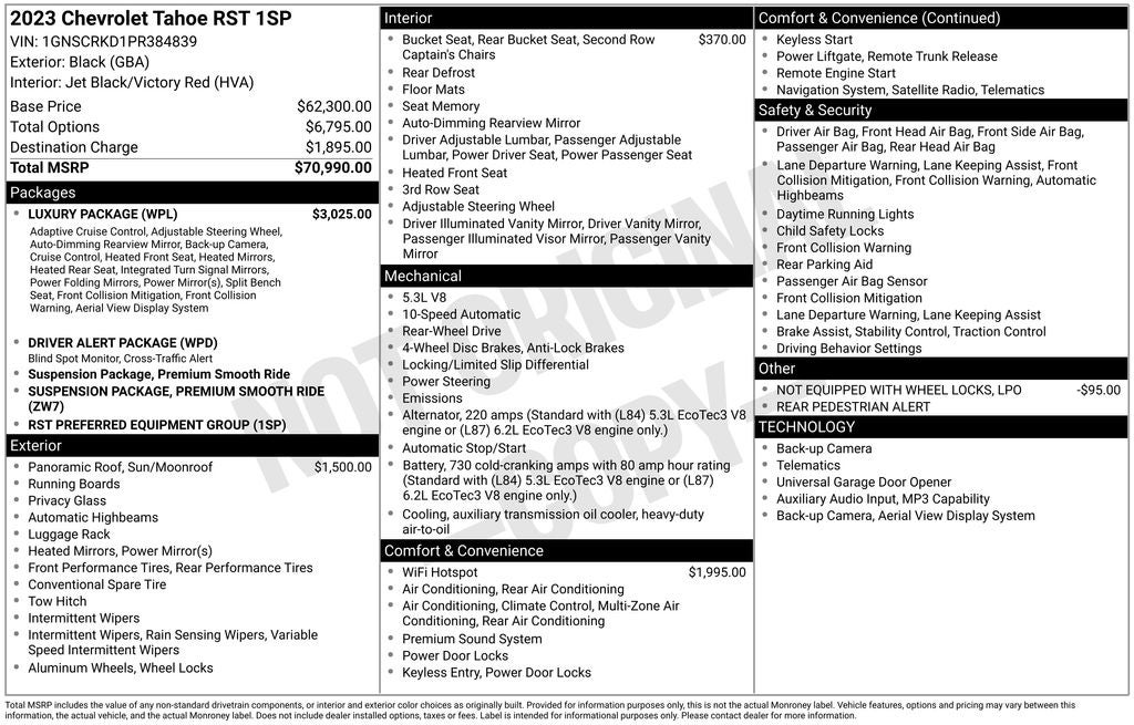 2023 Chevrolet Tahoe RST