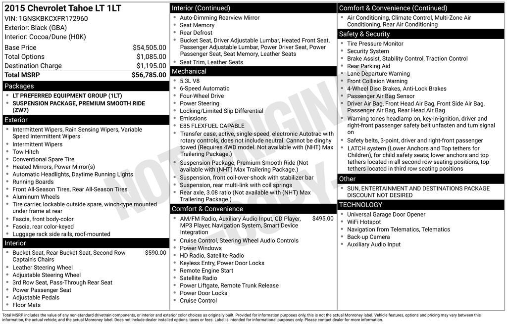 2015 Chevrolet Tahoe LT