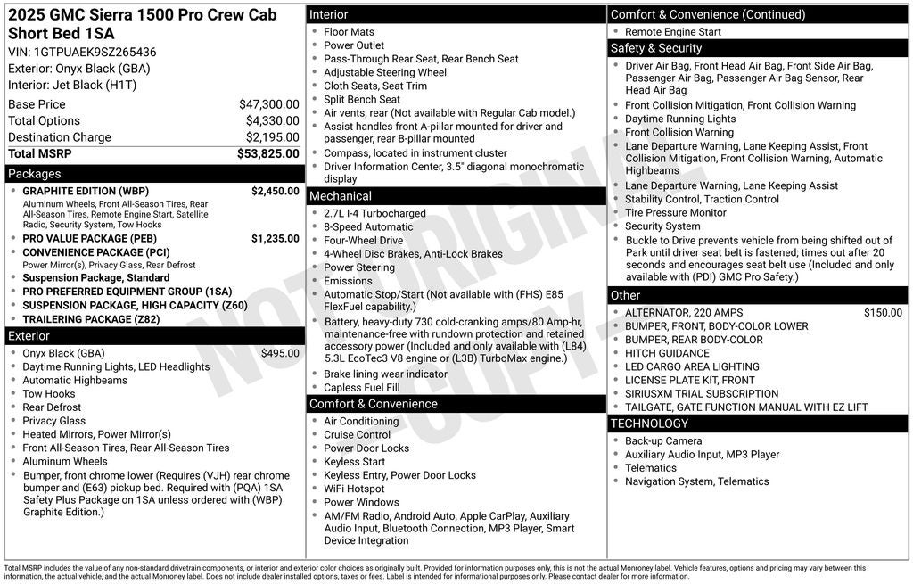 2025 GMC Sierra 1500 Pro