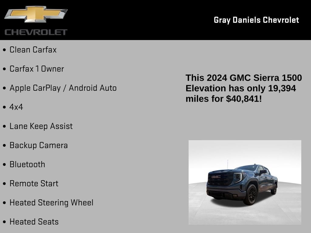 2024 GMC Sierra 1500 Elevation