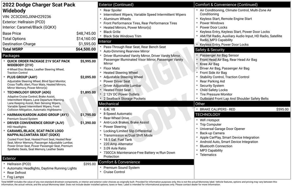 2022 Dodge Charger R/T Scat Pack Widebody