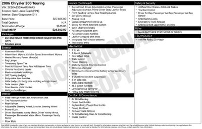 2006 Chrysler 300 Touring