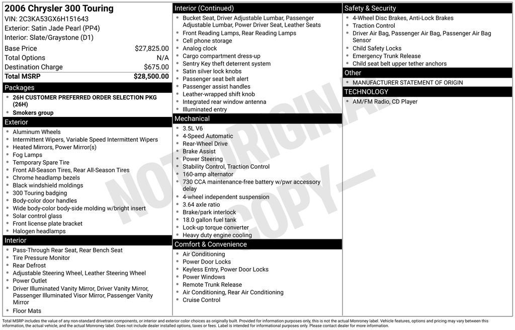 2006 Chrysler 300 Touring