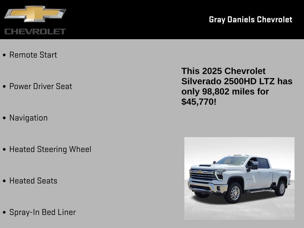 2025 Chevrolet Silverado 2500HD LTZ