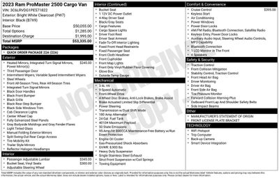 2023 RAM ProMaster 2500 High Roof