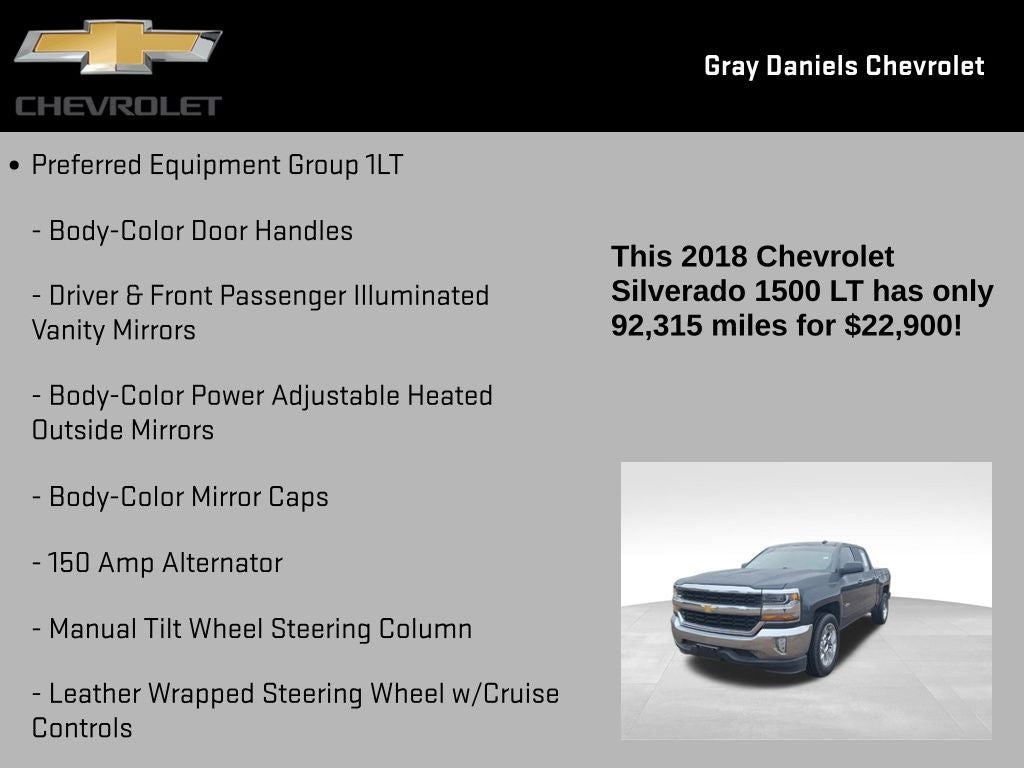 2018 Chevrolet Silverado 1500 LT LT1