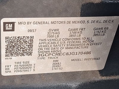 2018 Chevrolet Silverado 1500 LT LT1