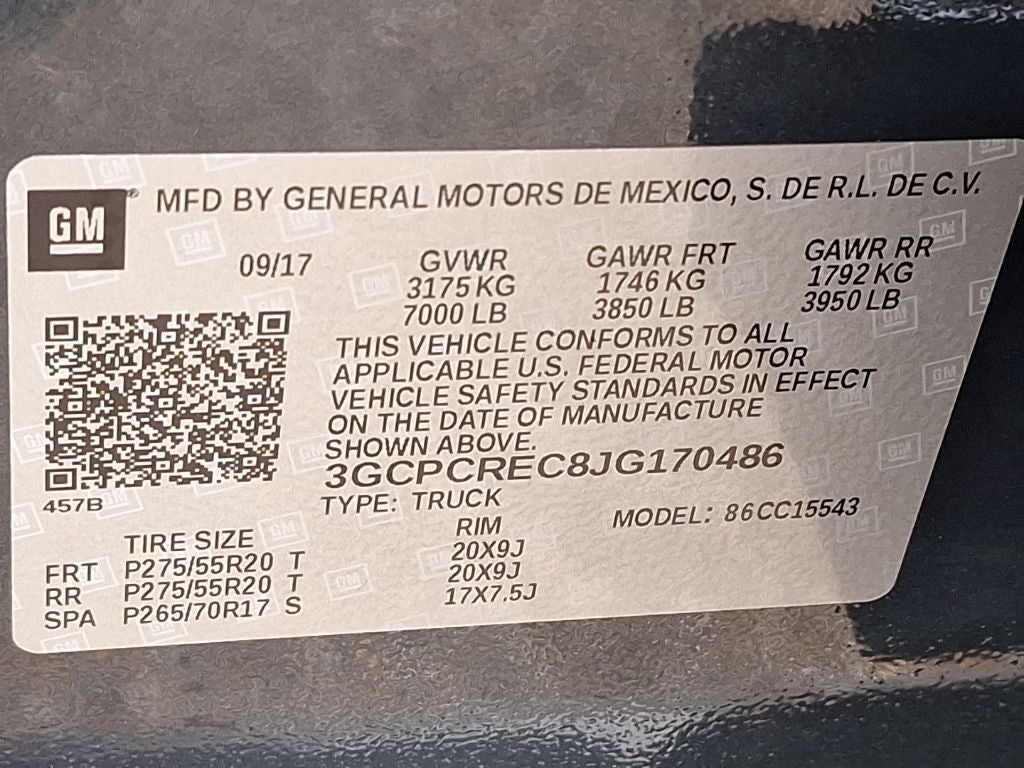 2018 Chevrolet Silverado 1500 LT LT1