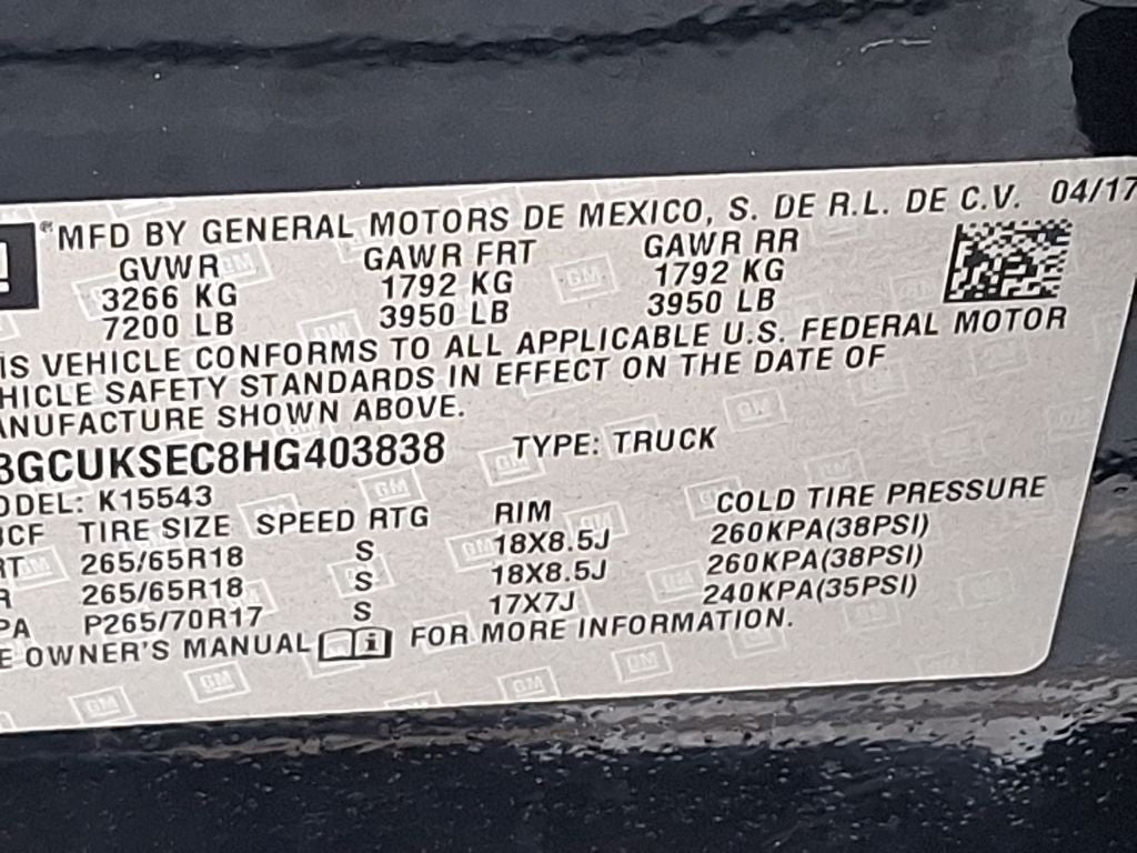 2017 Chevrolet Silverado 1500 LTZ 2LZ