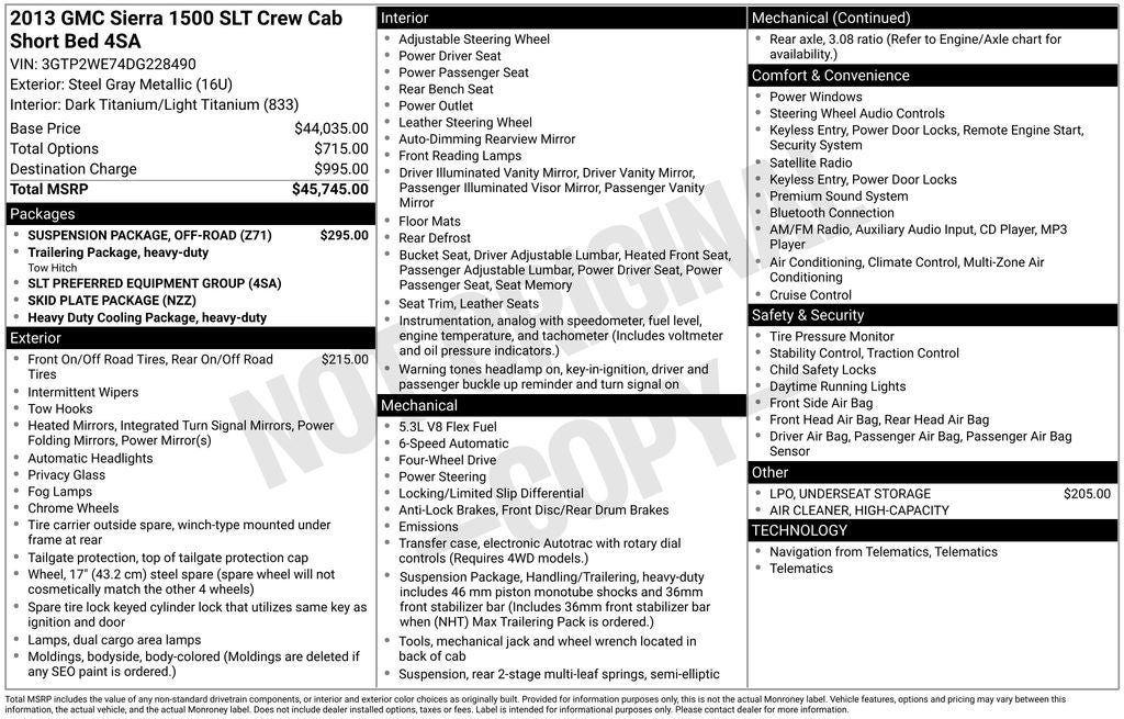 2013 GMC Sierra 1500 SLT