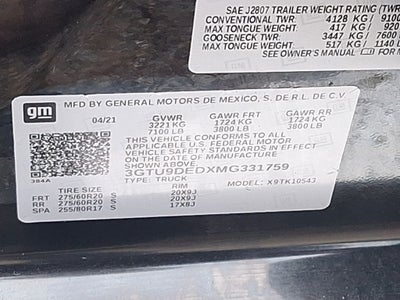 2021 GMC Sierra 1500 SLT