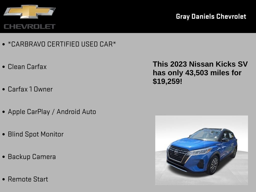 2023 Nissan Kicks SV