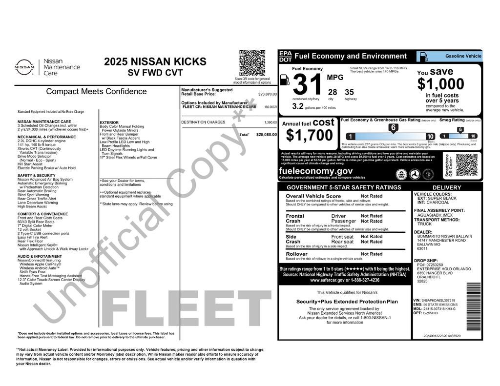 2025 Nissan Kicks SV