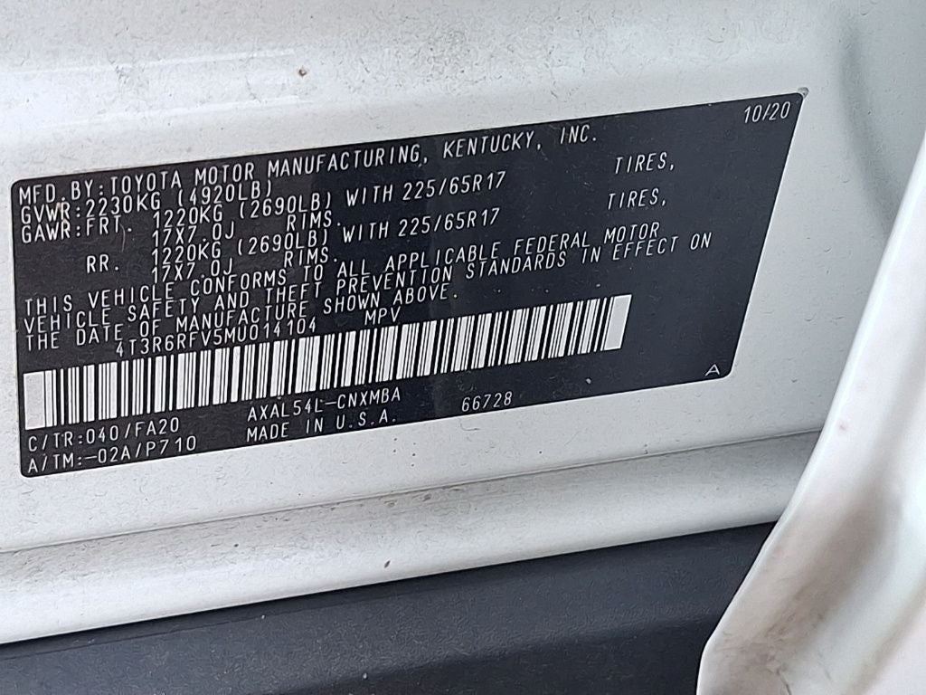 2021 Toyota RAV4 Hybrid XLE