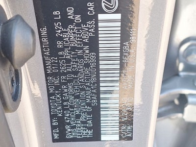 2022 Lexus ES 300h Ultra Luxury