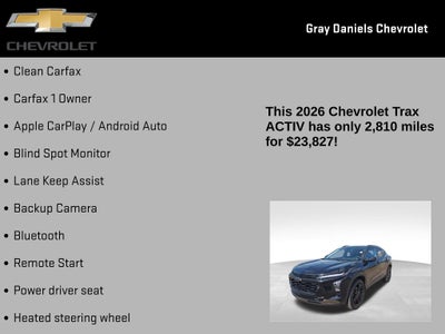 2026 Chevrolet Trax ACTIV