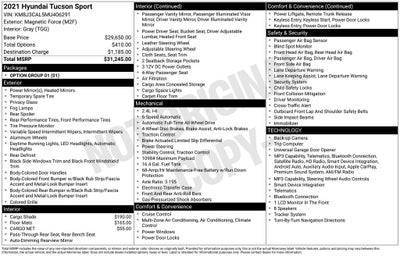 2021 Hyundai Tucson Sport