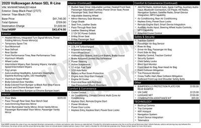 2020 Volkswagen Arteon 2.0T SEL R-Line