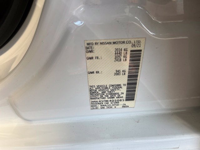 2021 Nissan Altima 2.0 SR