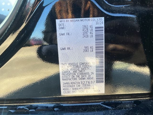 2025 Nissan Altima 2.5 SV