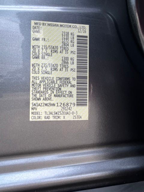 2017 Nissan Murano Platinum