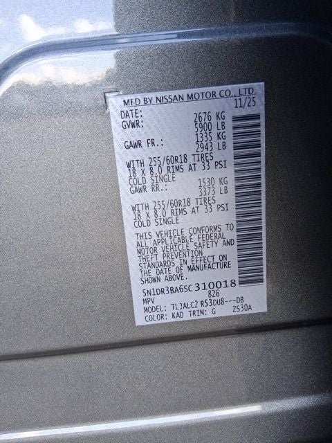 2025 Nissan Pathfinder SV