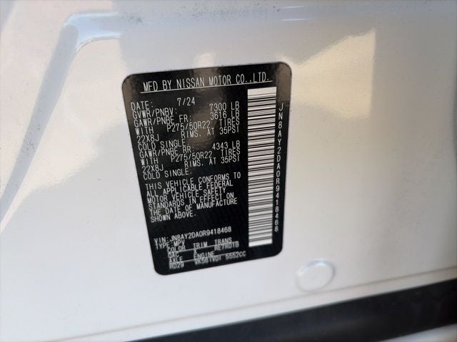 2024 Nissan Armada Platinum