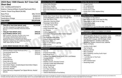 2023 RAM 1500 Classic SLT