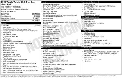 2015 Toyota Tundra SR5 4.6L V8