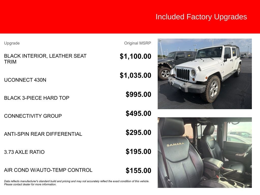 2013 Jeep Wrangler Unlimited Sahara