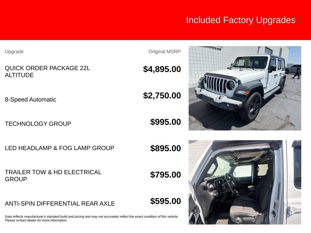 2020 Jeep Wrangler Unlimited Sport Altitude