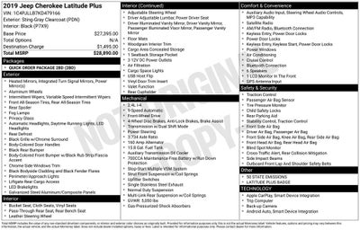 2019 Jeep Cherokee Latitude Plus