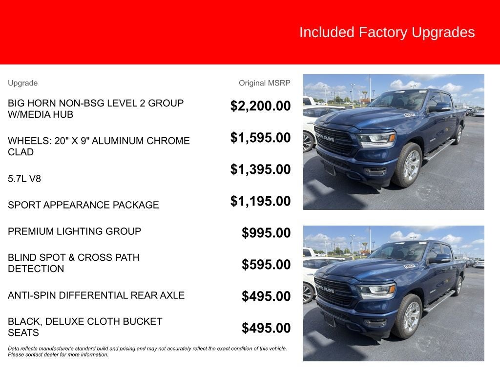 2019 RAM 1500 Big Horn/Lone Star