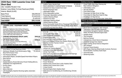2020 RAM 1500 Laramie