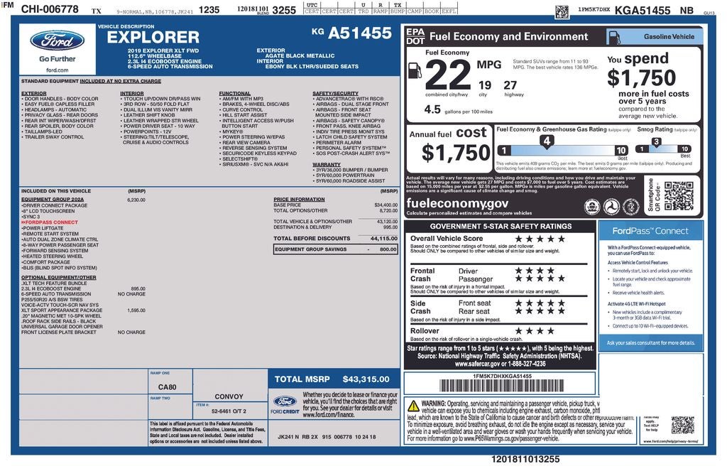 2019 Ford Explorer XLT