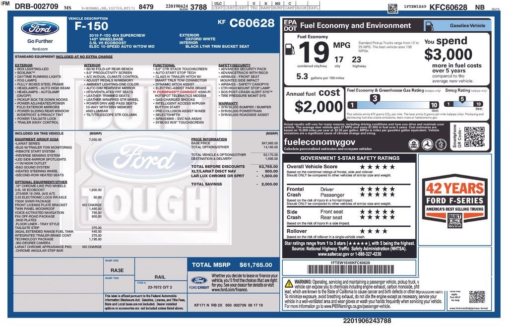 2019 Ford F-150 Lariat