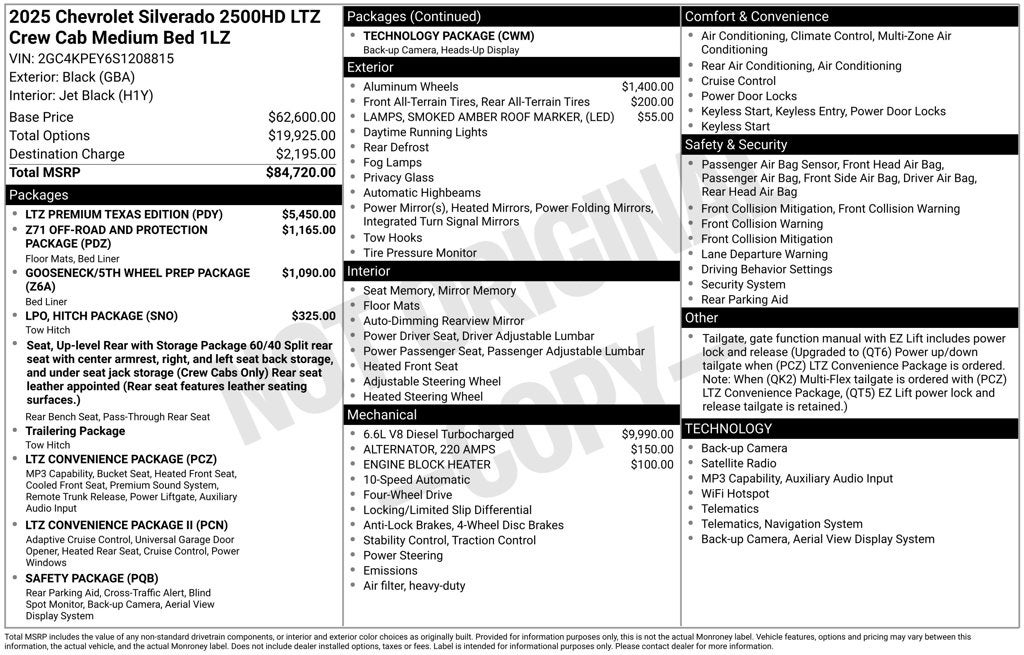 2025 Chevrolet Silverado 2500HD LTZ