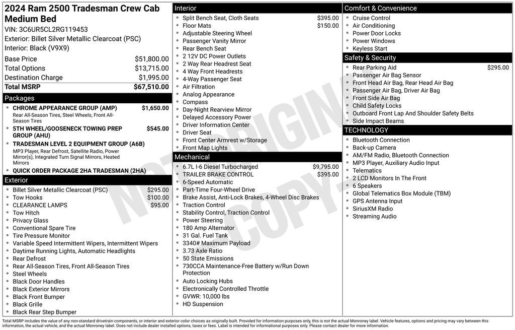 2024 RAM 2500 Tradesman