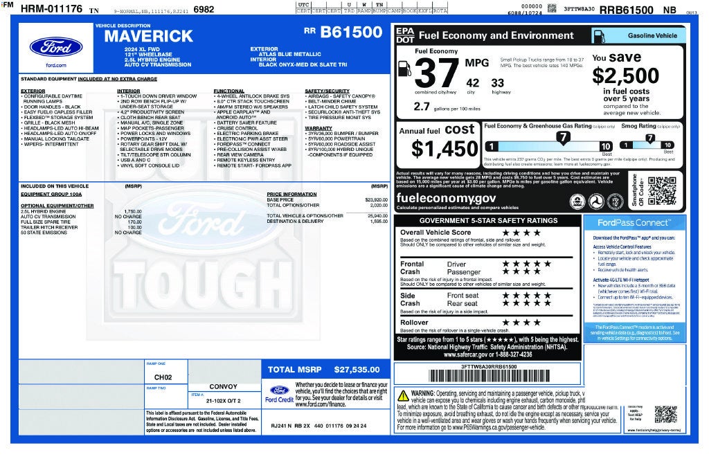 2024 Ford Maverick XL